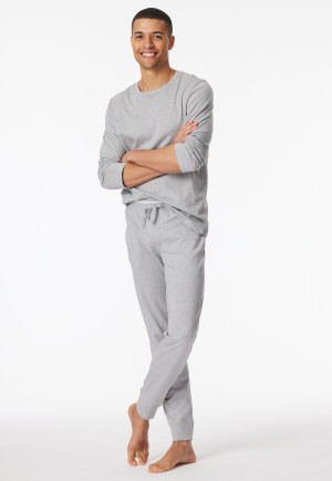 Pantalon long Poignet gris chiné - Mix+Relax
