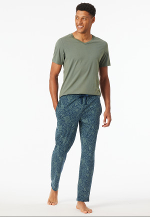 Pantaloni lunghi stampati in kaki - Mix+ Relax