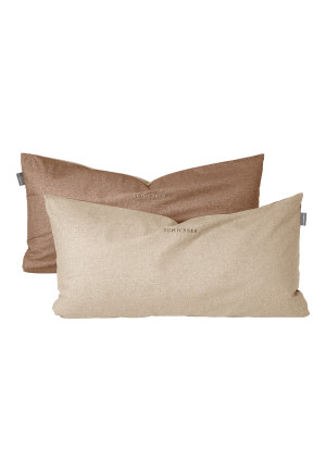 Set of two cushion covers Renforcé sand - SCHIESSER Home
