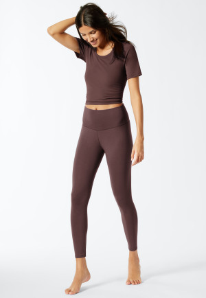 Leggings color melanzana - Revival Martina