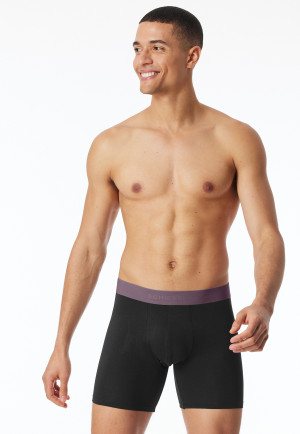 Long-Shorts Lot de 2 Organic Cotton ceinture élastique tissée multicolore - 95/5
