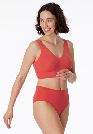 Maxi slip microfibre rouge - Invisible Soft