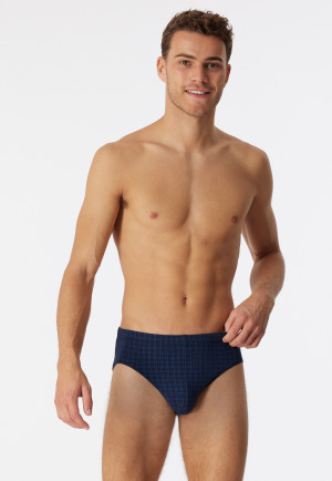 Minislip bleu foncé carreaux - Cotton Casuals