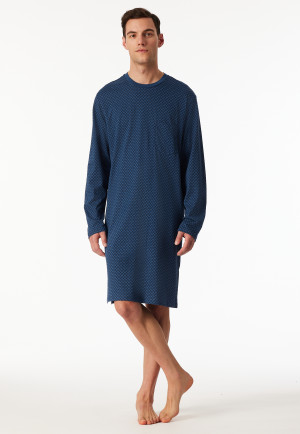 Nachthemd langarm blaugrau - Comfort Essentials