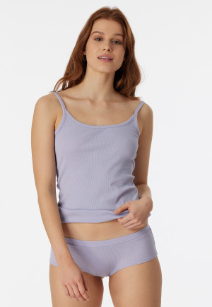 Panty Doppelripp Organic Cotton flieder - Pure Rib