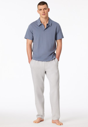 Polo shirt jersey blue-grey - Mix+Relax