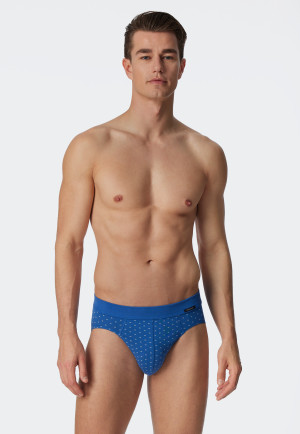 Slip Rio in cotone biologico con fantasia, blu acqua/nero - Fashion Daywear