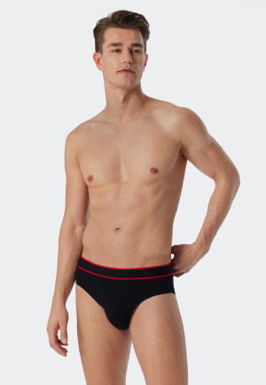 Slips rio lot de 3 coton bio bande élastique noir - 95/5