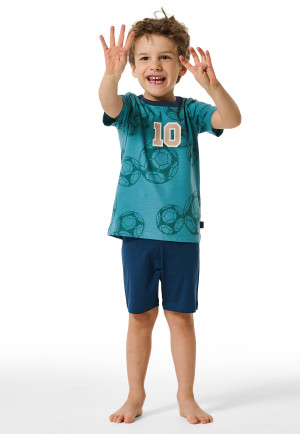 Short pyjamas soccer green - Boys World