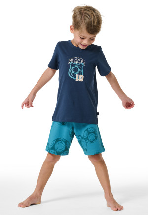 Short pyjamas soccer midnight blue - Boys World