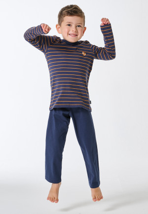 Pyjama long rayures renard curry - Kids Nightwear