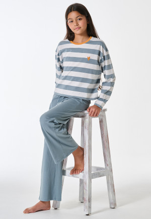 Pyjama long rayures multicolores - Teens Nightwear
