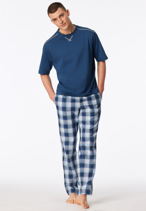 Maglietta a maniche corte Single Jersey pesante sovradimensionato blu atlantico - Mix+ Relax