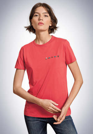 Tee-shirt manches courtes corail - Revival Carla