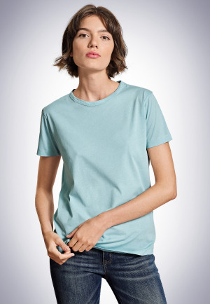 Maglia a maniche corte color verde menta - Revival Carla