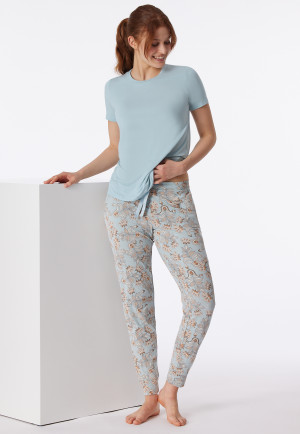 Shirt kurzarm Modal bluebird - Mix+Relax