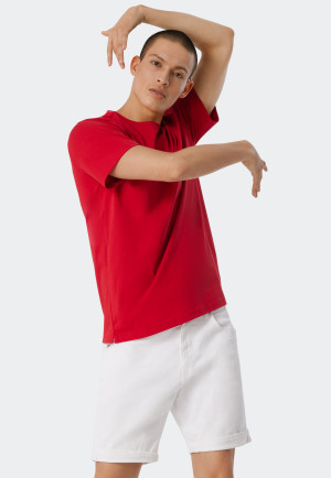 Shirt short-sleeved red - Revival Hannes