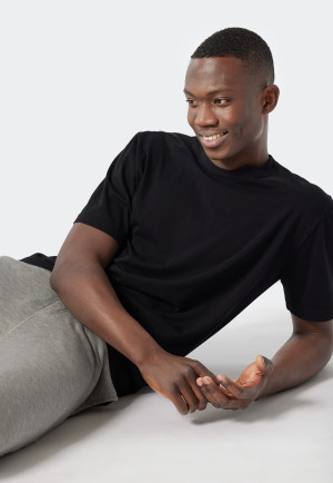 Shirt short-sleeved black - Revival Hannes