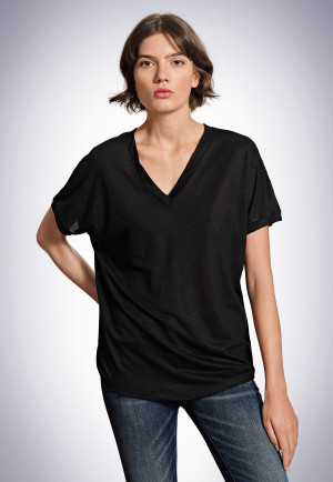 T-shirt à manches courtes noir - Revival Lisa