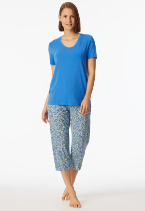 Shirt short sleeve v-neck aquarium - Mix+Relax