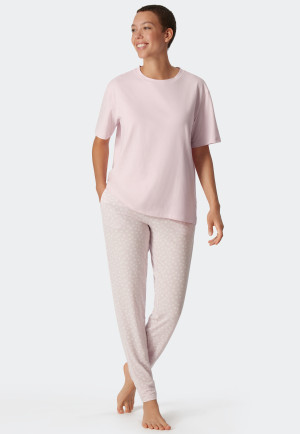 Shirt short-sleeved soft pink - Mix & Relax