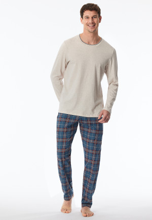 Shirt langarm beige meliert - Mix+Relax