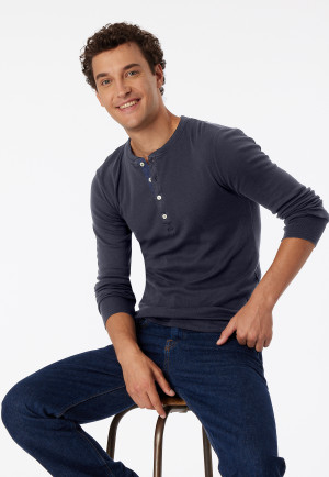 Shirt long-sleeve graphite - Revival Karl-Heinz