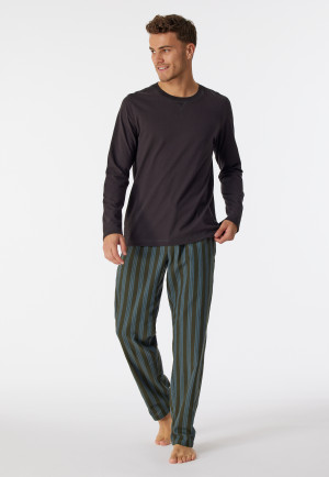 Shirt langarm Organic Cotton anthrazit - Mix+Relax