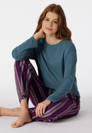 Shirt langarm petrol - Mix+Relax