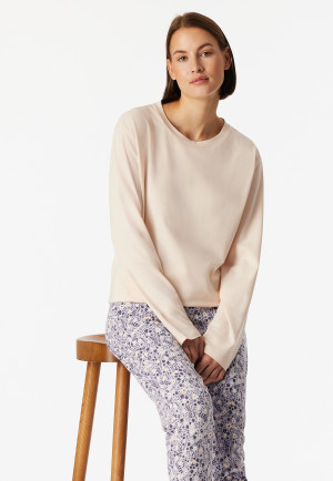 Shirt langarm rundhals champagner - Mix+Relax