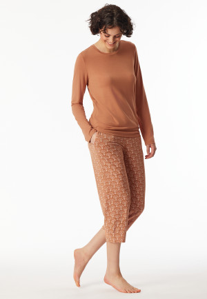 Shirt langarm rundhals rost - Mix+Relax