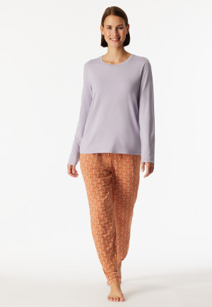 Shirt langarm rundhals veilchen - Mix+Relax