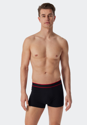 Shorts 3er-Pack Organic Cotton Webgummibund schwarz - 95/5