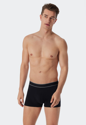 Boxer en coton bio, lot de 3, bande élastique noir - 95/5
