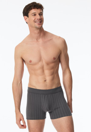 Shorts rayés anthracite - Fine Interlock