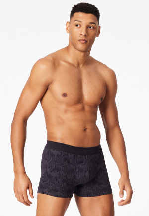 Shorts Interlock charbon imprimé - Fine Interlock
