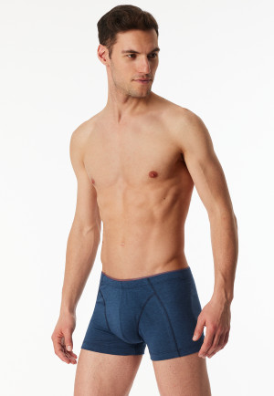 Shorts Organic Cotton gemustert blau - 95/5
