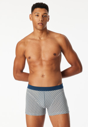 Shorts Coton Bio imprimé argent - Comfort Fit