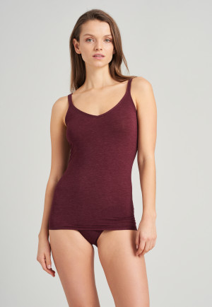 Spaghetti top burgundy red - Personal Fit