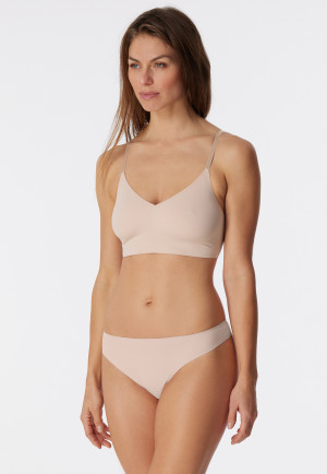 Perizoma in microfibra, color sabbia - Invisible Soft