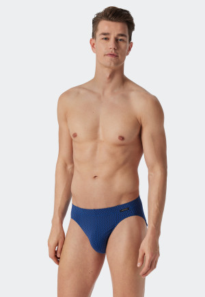 Slips supermini lot de 2 Tactel® uni imprimé bleu foncé/aqua - selected! premium inspiration