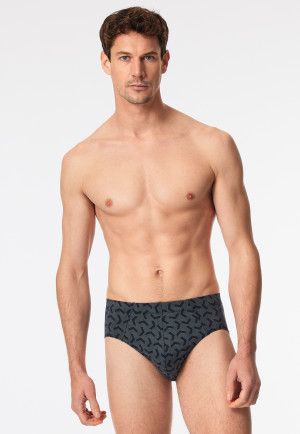 Supermini 3er-Pack Organic Cotton dunkelblau gemustert - 95/5