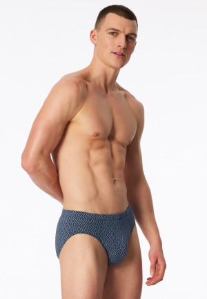 Slip supermini bleu atlantique imprimé - 95/5