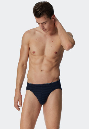 Slip supermini coton bio bleu foncé - 95/5