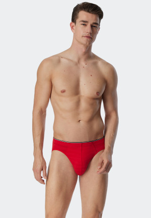 Slip supermini coton bio rouge - 95/5