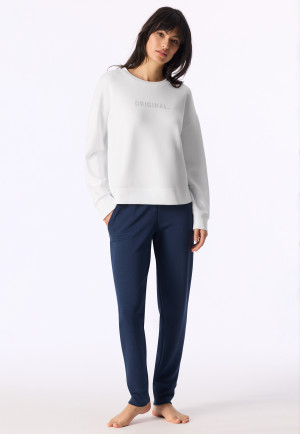 Sweatshirt Doubleface weiß - Mix+Relax