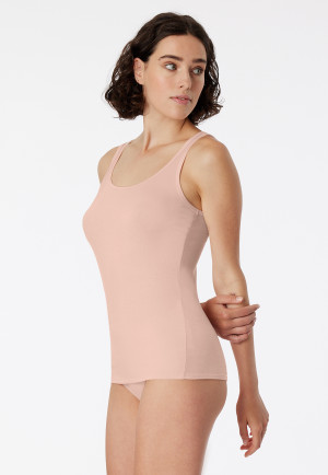 Strappy tops 2-pack sand / peach - Modal Essentials