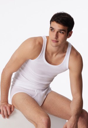 Lot de 2 maillots de corps blancs - Essentials Feinripp