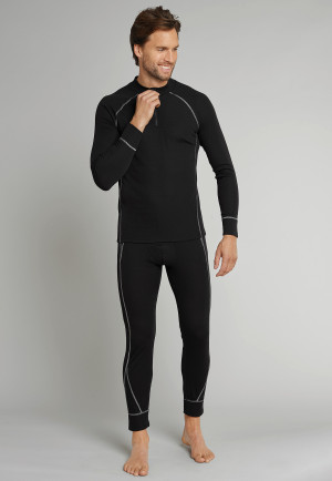 Underpants long functional underwear extra warm black - Sport Thermo Plus