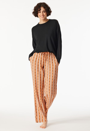 Pantalon tissé long rayures multicolores - Mix+Relax